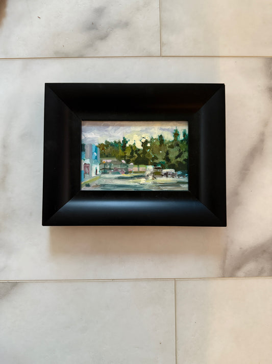 Someday I Hope You Live Before You Die (en plein air, rainy Walmart Parking Lot)