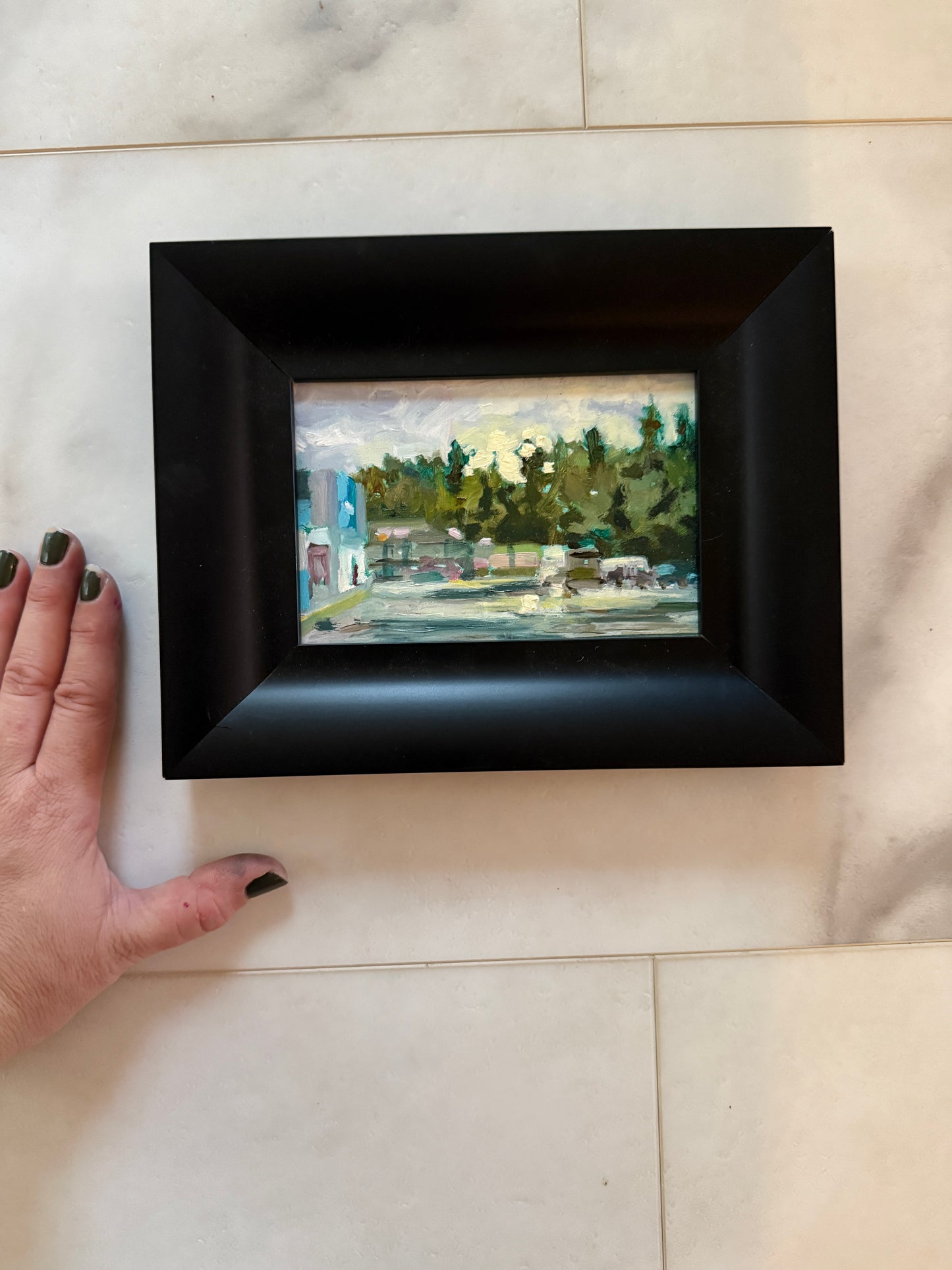 Someday I Hope You Live Before You Die (en plein air, rainy Walmart Parking Lot)