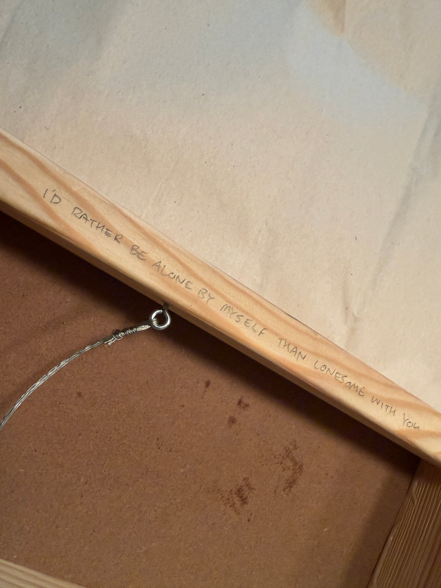 I’d Rather Be Alone by Myself Than Lonesome with You